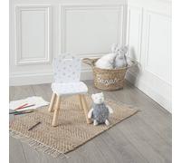 Chaise enfant - douceur blanc - étoile TU