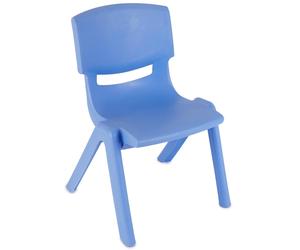 Chaise enfant empilable, intérieur/extérieur bleu TU