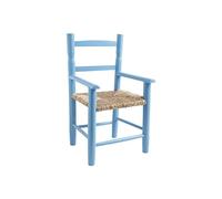 Chaise enfant en bois bleu ciel