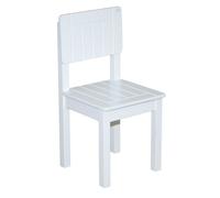 Chaise Enfant En Bois - Roba - 50875 - Hauteur D'assise 31 Cm - Blanc Laqué Blanc