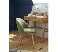 Chaise enfant en tissu chiné vert TU