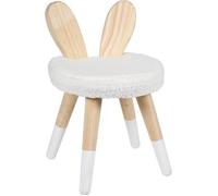 Chaise enfant lapin Bouclette blanc Ostaria - Blanc