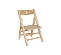 Chaise enfant pliante en bois coloris naturel