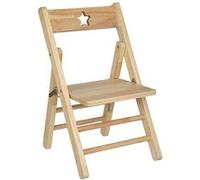 Chaise enfant pliante en bois coloris naturel Atmosphera Beige G