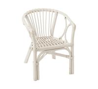 Chaise enfant rotin blanc Filon L 42 cm Blanc