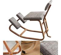 Chaise ergonomique à genoux avec soutien dorsal, tabouret correcteur de posture pour bureau, siège d'équilibre à bascule pour soulager les douleurs dans le bas du dos