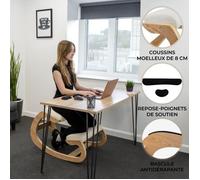 Chaise Ergonomique à Genoux Tabouret à Bascule Orthopédique Posture Bureau