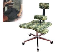 Chaise ergonomique avec support lombaire et inclinaison réglable pour le bureau, la maison et les amateurs de yoga