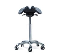 Chaise ergonomique d'hygiéniste dentaire réglable en hauteur pour bureau, spa, salon d'âge, dentiste, clinique, design pivotant confortable pour un soutien ultime