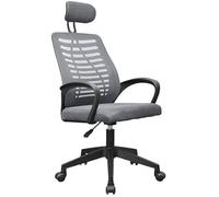 Mars Gaming MGC-ERGOB, Chaise Gaming Ergonomique, Assise et Dossier en Maille Respirante, Appuie-tête Réglable, Hauteur Ajustable Entre 110,5 et 120,5 cm, Système de Basculement de 3° à 18°, Gris