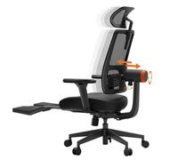 Chaise Ergonomique NEWTRAL MagicH-BP avec Repose-Pieds, Dossier à Suivi Automatique, Support Adaptatif du Bas du Dos Noir