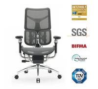 SIHOO Doro S300 Chaise ergonomique - Accoudoirs 6D - Soutien lombaire dynamique - Suspension absorbant les chocs - Soutien 4 axes - Expérience gravité zéro - Certifié BIFMA/SGS - 78x65x102cm - Noir