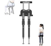 Chaise exosquelette portable - Siège pliable portable avec 2 réglages de l'angle de vitesse, 5 réglages de hauteur, capacité de charge de 150 kg, sac de rangement pour la pêche en plein air