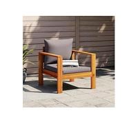 vidaXL Table de jardin Meuble de terrasse en bois d'acacia solide extérieur