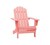 Vidaxl Chaise De Jardin Adirondack Bois De Sapin Massif Rose