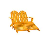 Chaise exterieur non pliable H. 89.5 cm en bois orange