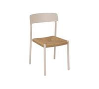 Chaise extérieure empilable Wistty effet rotin argile Hespéride