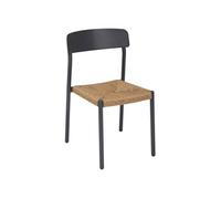 Chaise extérieure empilable Wistty effet rotin graphite Hespéride
