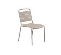 Chaise extérieure métal empilable Alegoria argile Hespéride