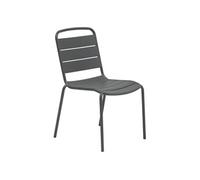 Chaise extérieure métal empilable Alegoria graphite Hespéride