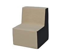 Chaise Fauteuil Pouf Pour Chambre Denfant, Jeu Confort Repos Beige-Gris