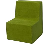 Chaise fauteuil pouf pour chambre d enfant, jeu confort repos vert