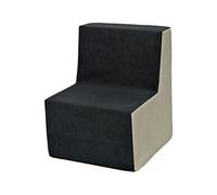 My Velinda – Fauteuil pouf Velinda pour chambre d'enfant, confort jeu et repos, Gris-beige