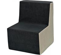 Chaise Fauteuil Pouf Pour Chambre D'enfant Gris-Beige