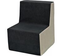 My Velinda – Fauteuil pouf Velinda pour chambre d'enfant, confort jeu et repos, Gris-beige