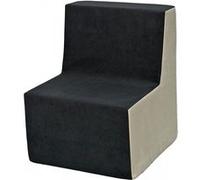 My Velinda – Fauteuil pouf Velinda pour chambre d'enfant, confort jeu et repos, Gris-beige