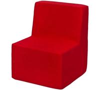 Chaise fauteuil pouf pour chambre d'enfant rouge
