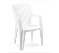 Chaise Fauteuil PROGARDEN ARPA Polypropylène 55x60 Blanc 55x60x91cm