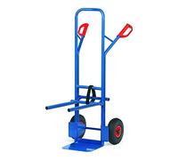 Chaise Fetra diable, charge maximale 300 kg, Pelle, pneus à air, RAL 5007, 1, 580 x 1300 mm, bleu, b1335l