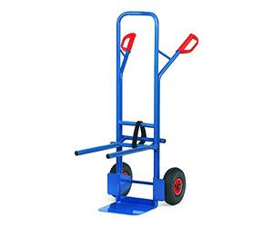 Chaise Fetra diable, charge maximale 300 kg, Pelle, pneus à air, RAL 5007, 1, 580 x 1300 mm, bleu, b1335l