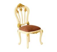 Chaise figurine siège de meubles pour construction à l'échelle 1/12 motivée par des maisons de poupées historiques accessoire chaise miniature