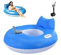 Chaise Flottante à Piles, avec poignée de poussée, Porte-gobelet et Doubles poignées antidérapantes, Vitesse 0,5m/s, for Les réunions de Famille et Les activités Nautiques