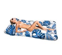 Chaise Flottante de Bronzage pour Piscine - Lit Gonflable de Bronzage avec Appui-Tête pour Bassin,Grande Taille Capacité de Charge 136 kg, Pour Loisirs Plage Parc Aquatique Jardin Voyage