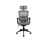 DRIFT GAMING DRAIR200BG - Chaise de Jeu Professionnelle, Maille de Haute qualité et polymère renforcé, accoudoirs rembourrés réglables en 2D, Piston de Classe 4, pivotant, inclinable, Noir/Gris.