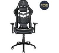 Chaise gaming Alpha Omega Players Berserker Thor Luxury Noir et Blanc Noir et Blanc G