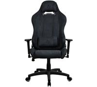 Arozzi Chaise gaming Torretta TrèsDoux™ – Tissu doux, dossier réglable – Noir pur