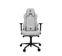 Arozzi Chaise gaming Vernazza – Tissu doux – Gris clair