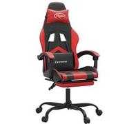 Chaise gaming avec repose-pied Noir et rouge SimilicuirChaise Gamer Siège Gaming Fauteuil Gamer