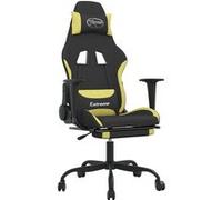 Chaise gaming avec repose-pied Noir et vert clairChaise Gamer Siège Gaming Fauteuil Gamer Noir