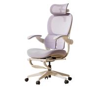 Chaise Gaming avec Repose-Pieds, Fauteuil Bureau Ergonomique avec Soutien Lombaire, Appui-tête et Accoudoirs Réglables pour la Maison, Le Bureau, Le Dortoir(Purple)