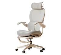 Chaise Gaming avec Repose-Pieds, Fauteuil Bureau Ergonomique avec Soutien Lombaire, Appui-tête et Accoudoirs Réglables pour la Maison, Le Bureau, Le Dortoir(Gray)