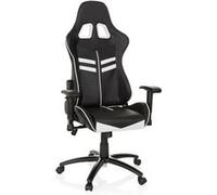Chaise gaming HJH Office Chaise gaming / Chaise de bureau LEAGUE PRO simili cuir noir / blanc