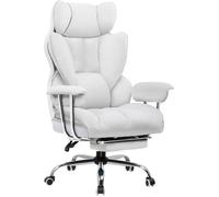 Chaise Gaming - COMHOMA - Réglable en hauteur - Accoudoirs - Repose-pieds télescopique - Mousse haute densité