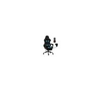 Chaise Gaming Delman, fonction de massage par vibration, Housse en tissu, 36BK Noir
