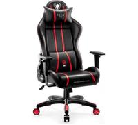Diablo X-One 2.0 Chaise De Gaming Gamer Fauteuil Siege De Bureau Accoudoirs Réglables Design Ergonomique Cou/Coussin Lombaire Rouge King (XL)