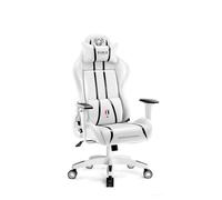 Diablo X-One 2.0 Chaise de jeu Chaise de bureau Accoudoirs réglables Design ergonomique Coussin cervical/lombaire Blanc Small